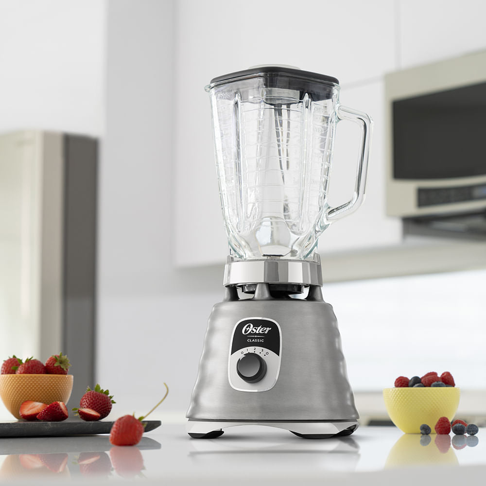 Liquidificador New Osterizer Clássico Aço Escovado Oster 1,25L bivolt