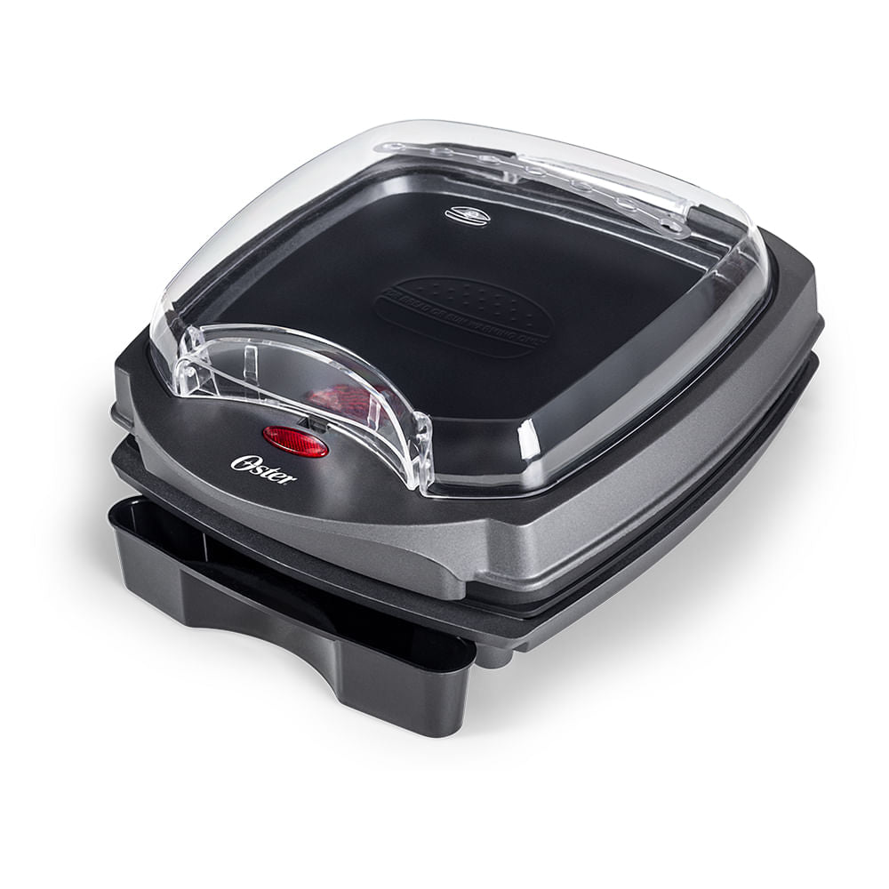Grill Elétrico Burguer Oster 2 em 1 com Estufa bivolt