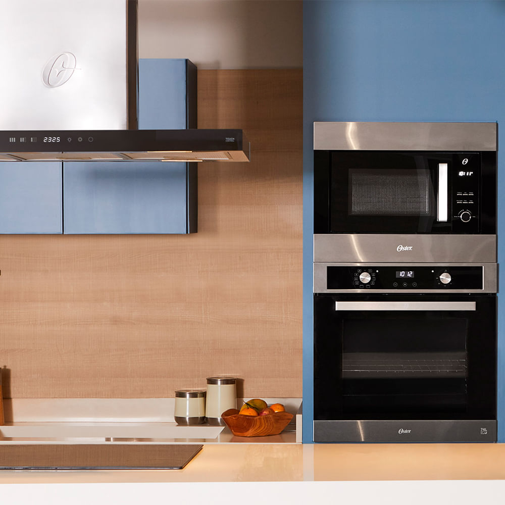 Micro-ondas de Embutir Oster Black Inox 26L bivolt