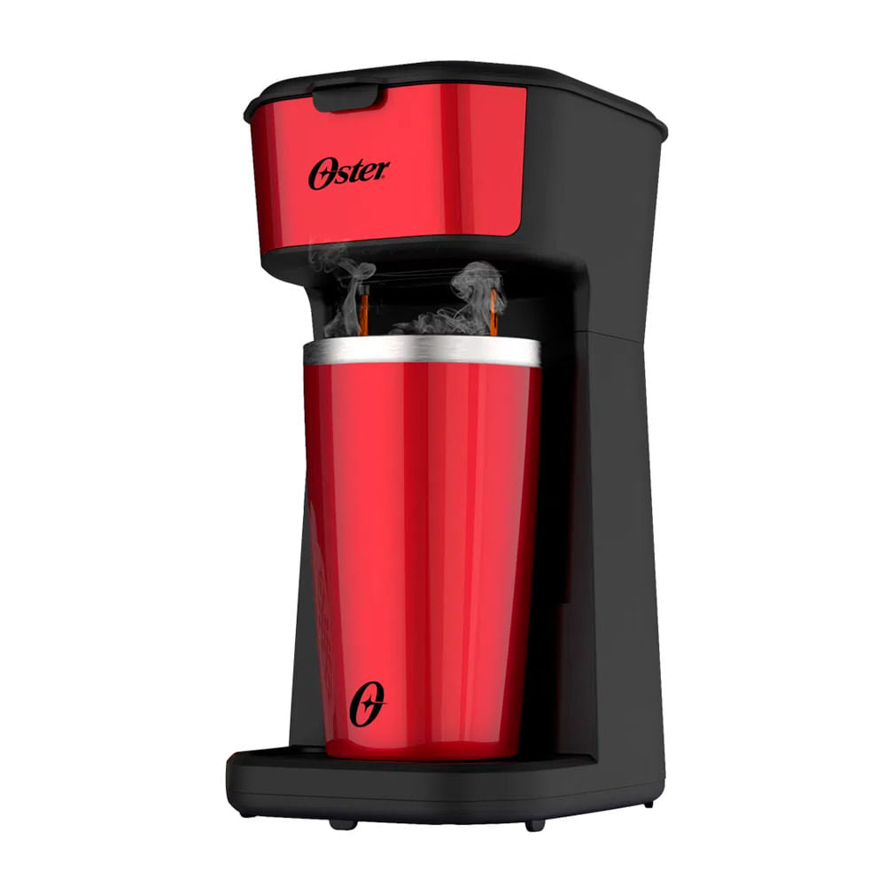 Cafeteira Oster 2Day Red 2 em 1 com Copo Térmico
