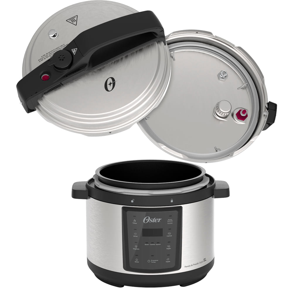 Panela de Pressão Elétrica Digital 5L Oster bivolt