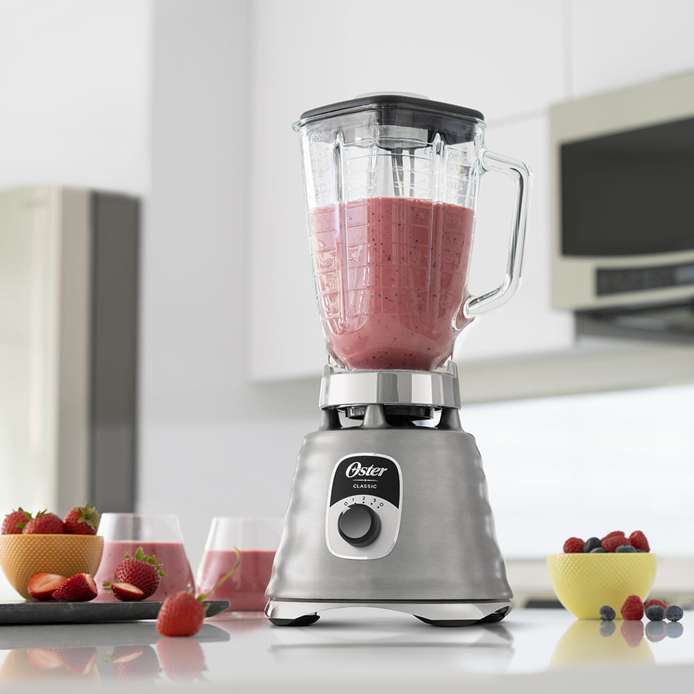 Liquidificador New Osterizer Clássico Aço Escovado Oster 1,25L bivolt