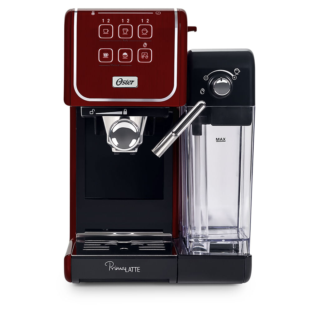 Cafeteira Espresso Oster PrimaLatte Touch Red bivolt