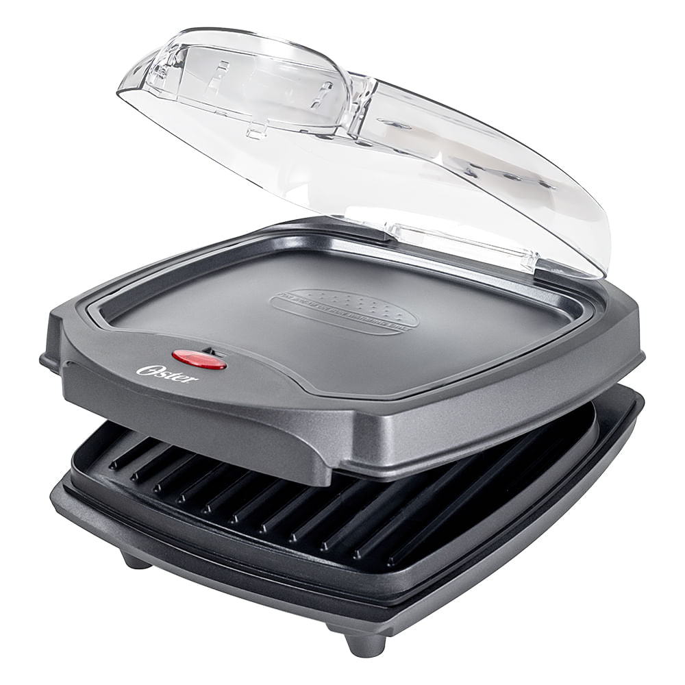 Grill Elétrico Burguer Oster 2 em 1 com Estufa bivolt