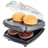 Grill Elétrico Burguer Oster 2 em 1 com Estufa bivolt