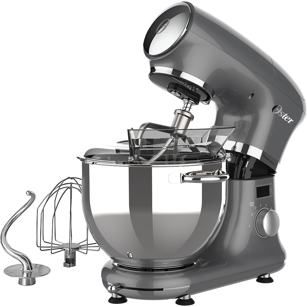 Kit Batedeira Planetária Cinza Digital com Moedor de Carne Oster