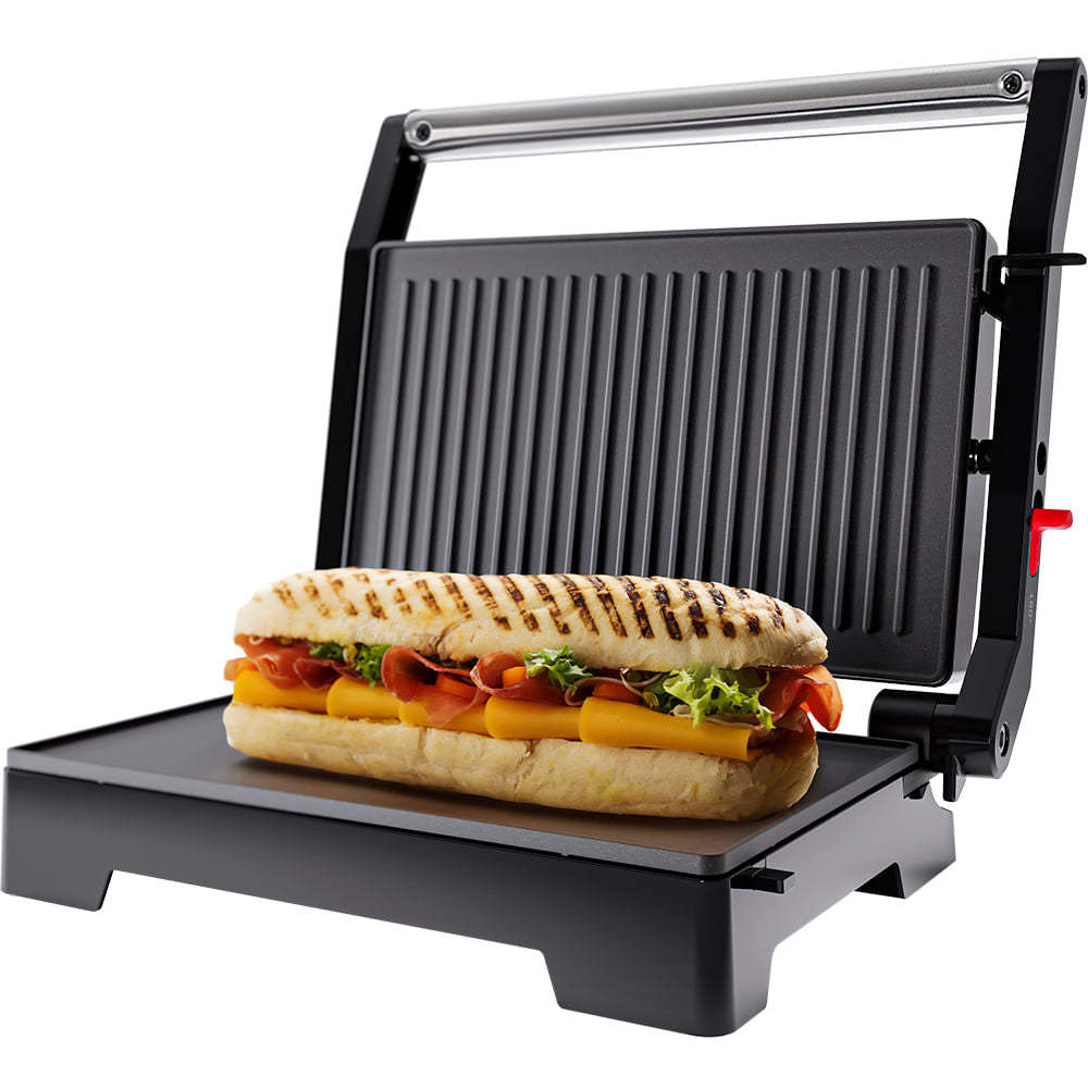 Mini Grill Elétrico Oster Inox 2 em 1 bivolt