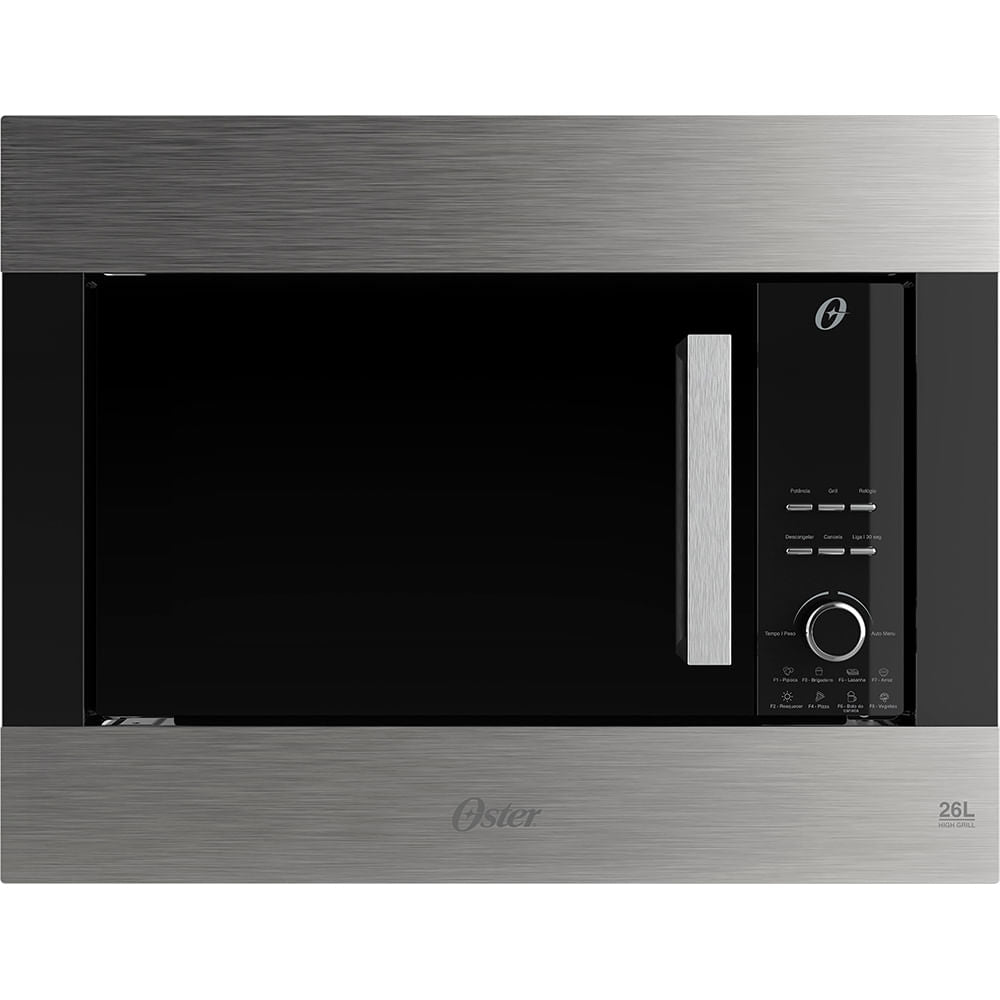 Micro-ondas de Embutir Oster Black Inox 26L bivolt