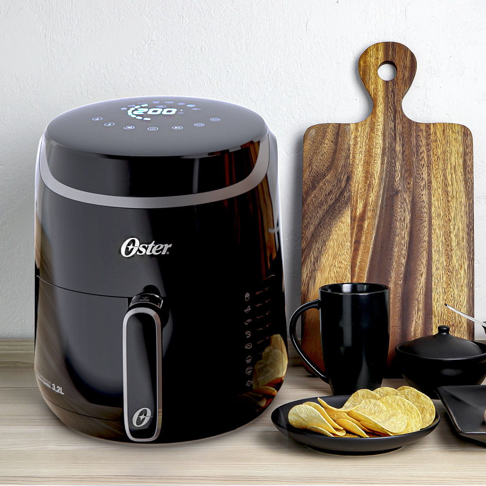 Fritadeira Black Digital Fryer 3,2L Oster com Painel Touch