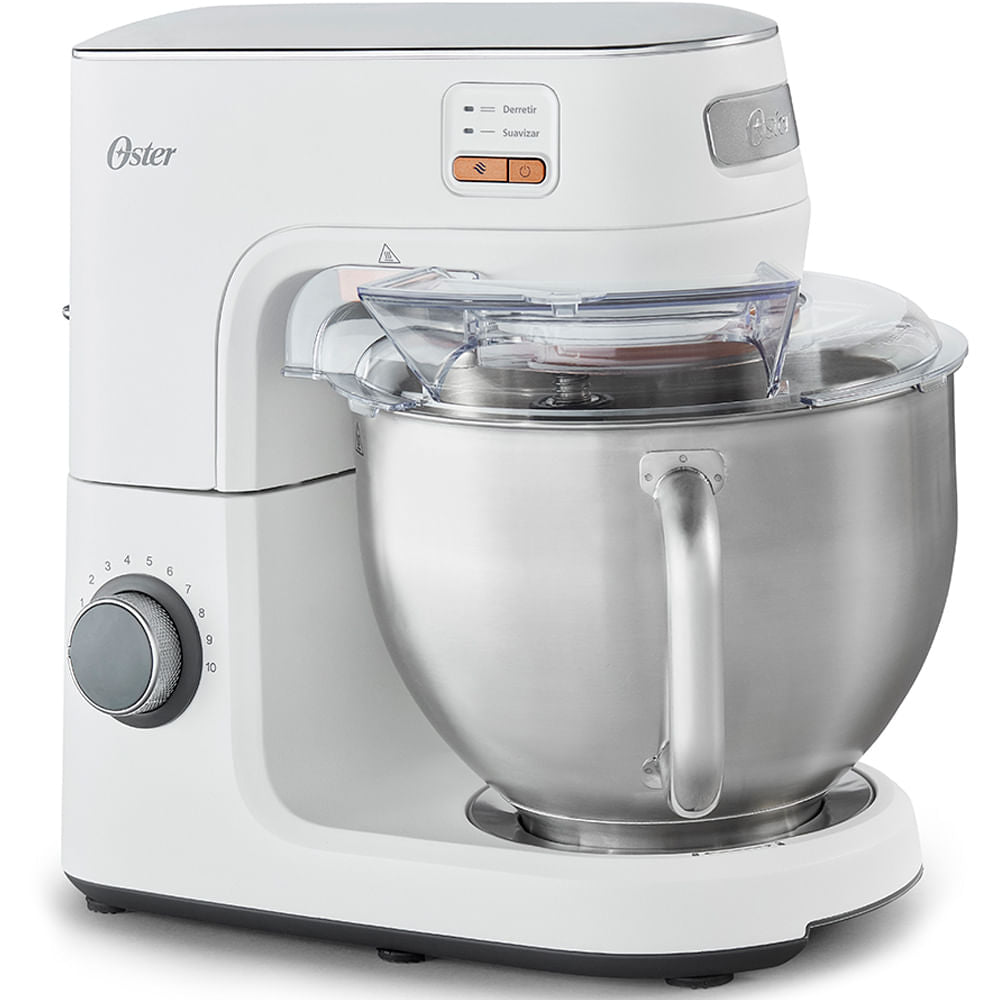 Batedeira Planetária Tecnologia Heatsoft™ Oster Bowl Inox 5,2L