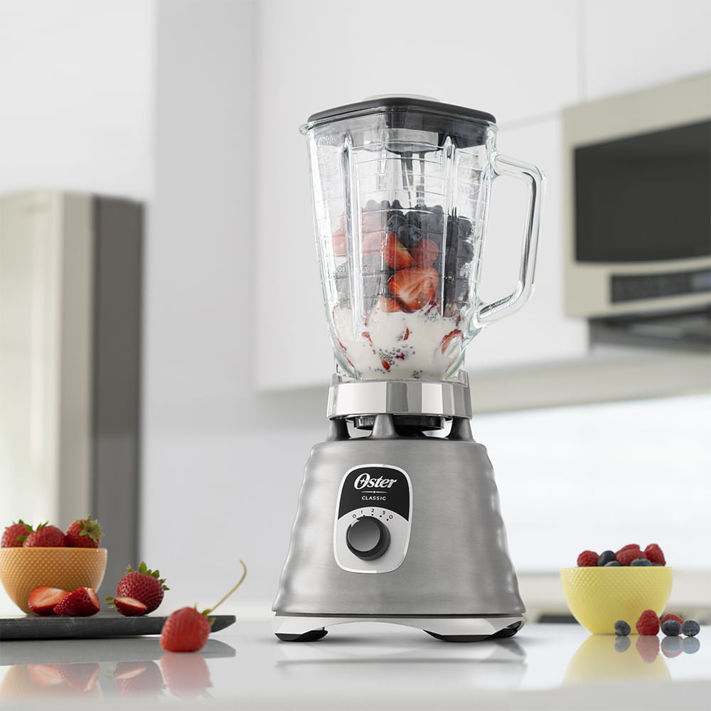 Liquidificador New Osterizer Clássico Aço Escovado Oster 1,25L bivolt